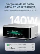 Estación UGREEN Nexode Pro 300W puertos y conexiones
