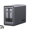 NAS UGREEN DXP2800 de 2 bahías con Intel N100, 8 GB DDR5, 2.5GbE y ranuras M.2