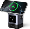 Cargador inalámbrico UGREEN Uno Qi2 15W 2 en 1 plegable con diseño de robot