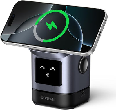 Cargador UGREEN Uno Qi2 2 en 1 vista principal