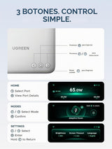 Estación UGREEN Nexode Pro 300W en uso