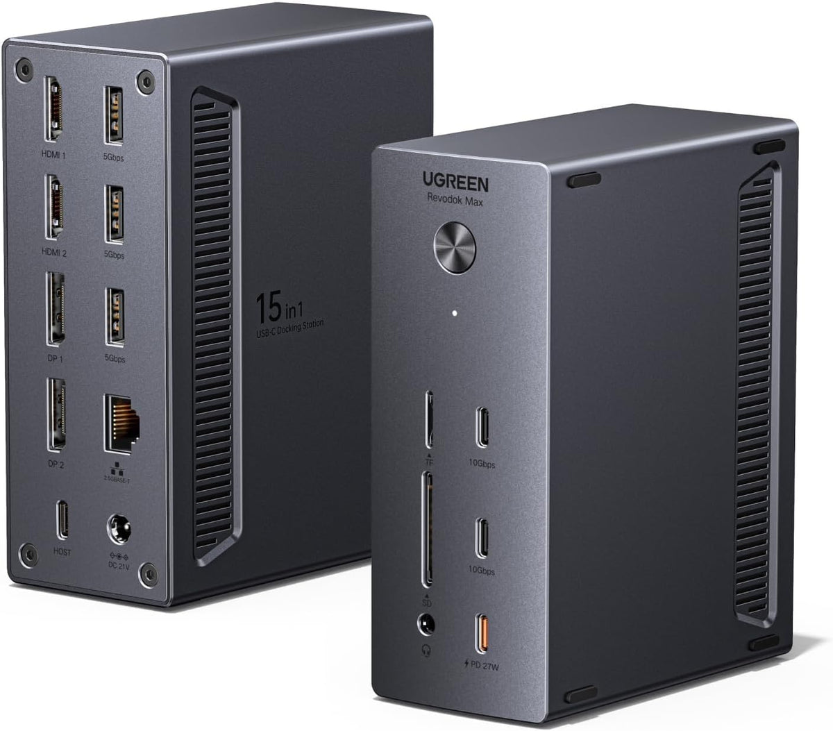 Docking UGREEN DisplayLink 15 en 1 vista principal