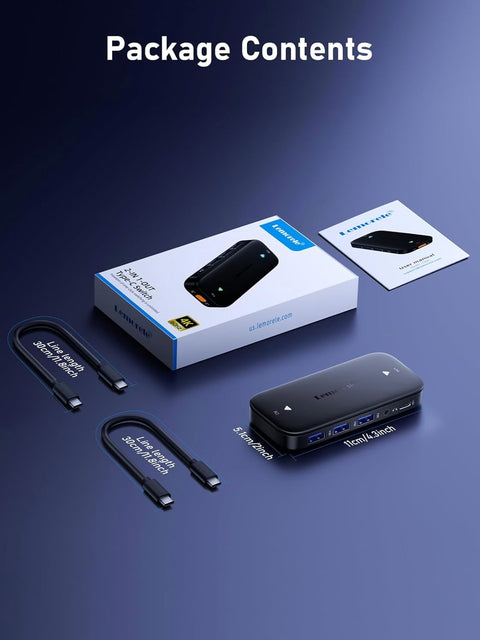 Lemorele H200 Conecta Varios Periféricos en 2 Computadores