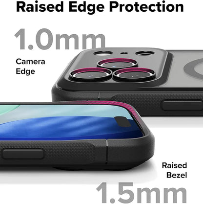 Ringke iPhone 17 Pro Max Case, FUSION BOLD MAGNETIC Matte Treatment, Translucent, Back Cover, Shockproof, TPU Bumper Included, Anti-Slip Texture, Smartphone Case Cover for iPhone Pro Max - Magnetic