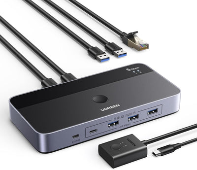 Switch USB UGREEN con Ethernet vista principal