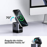 Cargador UGREEN Uno Qi2 2 en 1 en uso