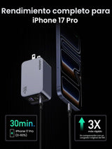 Cargador UGREEN Nexode Pro 100W medidas y diseño