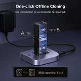 Clonador UGREEN NVMe 20 Gbps puertos y conexiones