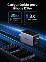 Cargador UGREEN Nexode X 100W medidas y diseño