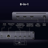 Docking UGREEN Thunderbolt 4 8 en 1 detalle de características