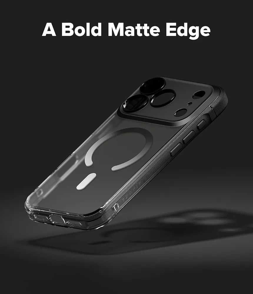 Ringke iPhone 17 Pro Max Case, FUSION BOLD MAGNETIC Matte Treatment, Translucent, Back Cover, Shockproof, TPU Bumper Included, Anti-Slip Texture, Smartphone Case Cover for iPhone Pro Max - Magnetic
