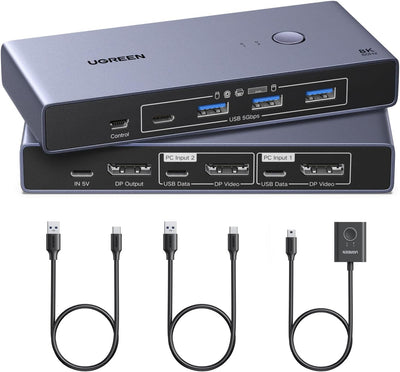Switch KVM UGREEN DP 1 monitor vista principal
