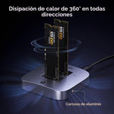 Clonador UGREEN NVMe 20 Gbps medidas y diseño