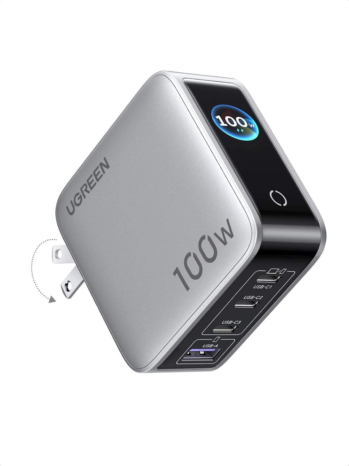 Cargador UGREEN Nexode Pro 100W pantalla vista principal