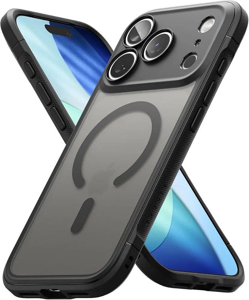 Ringke iPhone 17 Pro Max Case, FUSION BOLD MAGNETIC Matte Treatment, Translucent, Back Cover, Shockproof, TPU Bumper Included, Anti-Slip Texture, Smartphone Case Cover for iPhone Pro Max - Magnetic