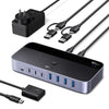 Switch USB 3.2 UGREEN de 10 Gbps para 2 computadores y 7 dispositivos USB-A y USB-C