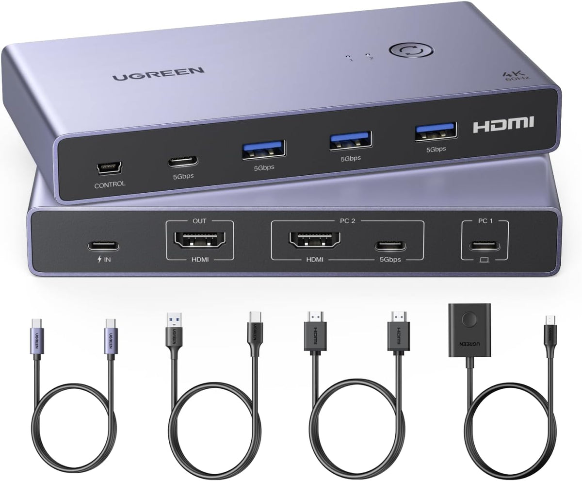 Switch KVM UGREEN USB-C HDMI vista principal