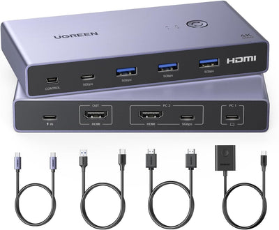 Switch KVM UGREEN USB-C HDMI vista principal