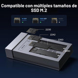 Clonador UGREEN NVMe 40 Gbps medidas y diseño