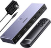 Switch HDMI UGREEN 8K 60 Hz de 5 entradas y 1 salida en aluminio con control remoto