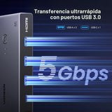 Switch KVM UGREEN USB-C 2 notebooks compatibilidad