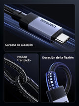 Cable UGREEN Thunderbolt 4 activo 2 m compatibilidad