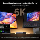 Docking UGREEN Maxidok TB5 10 en 1 medidas y diseño