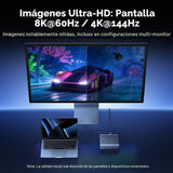 Docking UGREEN DisplayLink 15 en 1 en uso