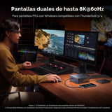 Docking UGREEN Maxidok Thunderbolt 5 SSD medidas y diseño