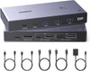 Switch KVM UGREEN DisplayPort 8K 60 Hz de 2 entradas y 1 salida con 4 USB 3.0
