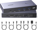 Switch KVM UGREEN DP 2 en 1 vista principal