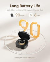 BOYACARE Ring dorado dentro de su estuche de carga