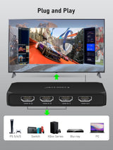 Lemorele G99 Switch HDMI 4K Con Control Remoto