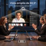 Cámara web UGREEN 4K luz de anillo compatibilidad