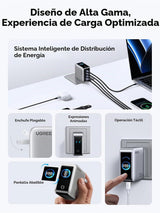 Cargador UGREEN Nexode Pro 100W pantalla compatibilidad