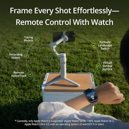DJI Osmo Mobile 6 - Estabilizador de teléfono de 3 ejes, barra de extensión, seguimiento de objetos, portátil y plegable, para Android/iPhone, para vlogging, videos de You Tube y TikTok, gris platino