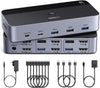 Switch KVM UGREEN HDMI 4K 60 Hz para 2 monitores y 2 computadores con 4 USB 3.0