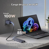 Docking UGREEN 12 en 1 triple monitor compatibilidad