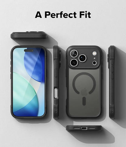 Ringke iPhone 17 Pro Max Case, FUSION BOLD MAGNETIC Matte Treatment, Translucent, Back Cover, Shockproof, TPU Bumper Included, Anti-Slip Texture, Smartphone Case Cover for iPhone Pro Max - Magnetic