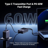 Transmisor UGREEN USB-C a HDMI puertos y conexiones