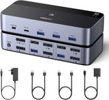 Switch KVM UGREEN DP 2 monitores vista principal