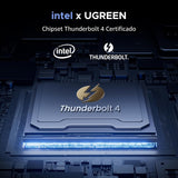 Docking UGREEN TB4 13 en 1 2.5G puertos y conexiones