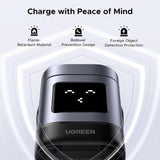 Cargador UGREEN Uno Qi2 2 en 1 medidas y diseño