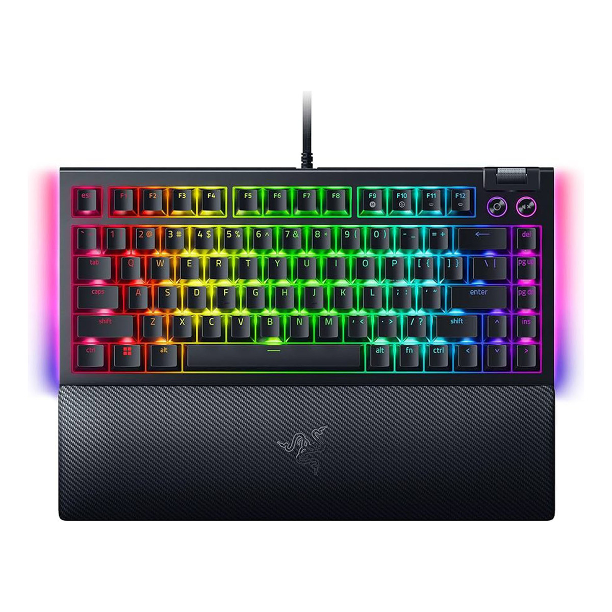 Teclado Gamer Razer Blackwidow V4 75% Switch Naranja Ingles
