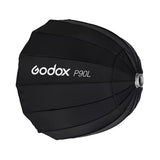Detalle de la montura Bowens del softbox Godox P90L