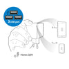 Cargador De Pared Microlab 3 puertos Usb 220v