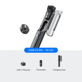 Boya BY-BOYA MAGIC 01 Micrófono Multifunción, Escritorio y Solapa Doble USB-C-Lightning y Trípode