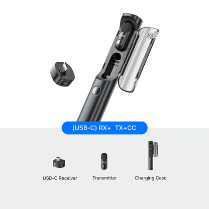 Boya BY-BOYA MAGIC 01 Micrófono Multifunción, Escritorio y Solapa Doble USB-C-Lightning y Trípode