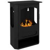 [EU Almacén] Chimenea de bioetanol de libre instalación, quemador de 1,2 l (autonomía de 3 horas), área de calefacción de 20–25 m², color negro.