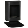 [EU Almacén] Chimenea de bioetanol con depósito de 0,9 l, cobertura de hasta 20 m², 46,5 x 53 x 65 cm, negra